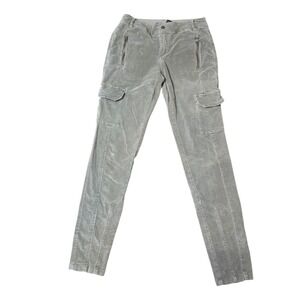 Marrakech Olive Green Corduroy‎ Zipper Detail Cargo Pants Women's Size 26